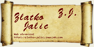 Zlatko Jalić vizit kartica